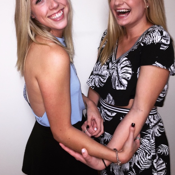 Tobi Other - Banana leaf two piece set